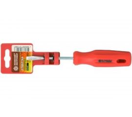 Отвертка Волжский инструмент прямой шлиц SL 3х100 красная ручка 5705065 