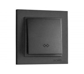 Одноклавишный перекрестный выключатель MONO ELECTRIC DESPINA графит 102-202025-112 