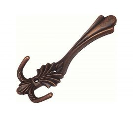 3-рожковый крючок Левша КБ-3 елочка, медн. антик У8-6539.СМ 