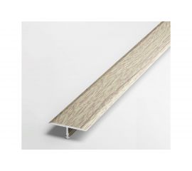 Порог т-образный алюминиевый (26 мм; 2.7 м; декоративный; дуб беленый) Лука УТ000038772 