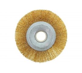 Щетка плоская (125х22 мм; латунированная проволока) для УШМ vertextools 12099-125 