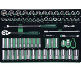 Ложемент торцевых головок и аксессуаров на 1/2" Hans 68 предметов TTF-68 