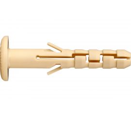 Нейлоновый дюбель ЕВРОПАРТНЕР PND-6F 6х40 с широким фланцем, 100 шт 86860 