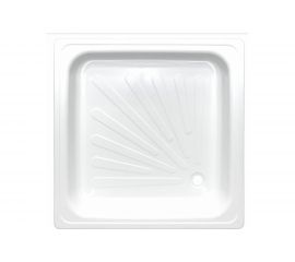 Стальной душевой поддон ВИЗ ANTIKA эмалированный, 90x90x15 см, слив D-52 мм APS-90101 