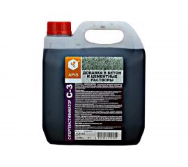 Добавка в бетонные и цементные растворы APIS СУПЕРПЛАСТИФИКАТОР С-3 (канистра; 3,3 кг) 4665296517180 