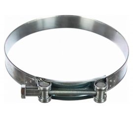 Силовой хомут Nord-Yada Д: 104-112 мм, Ш: 24 мм, Т: 0,8 мм, болт: М8х80, нерж. сталь 902896 