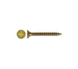 Саморез для креп. ГКЛ к дереву BEFAST желтый цинк 3.5х45, 10 кг CY03504510S 