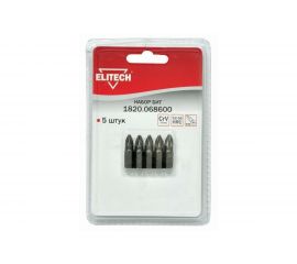 Набор бит 5 шт. Elitech 1820.068600 