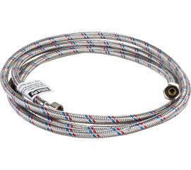Гибкая подводка для воды Gigant с оплеткой из нержавеющей стали, 1/2""х300 см, г/г P-300-GG 
