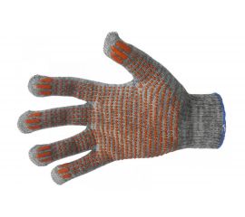 Перчатки ЛЕТО, х/б, кругловязаные, 5-нитка, с ПВХ покрытием, цветные 22916 