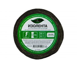 Изолента ЦМК Х/Б, 15 мм х 50 м, односторонняя, черная, 500 г IS0007 