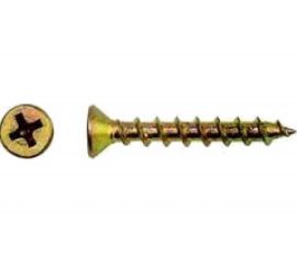 Шуруп для дерева Саморезик 4х50 универсальный потай, желтый цинк, Pz-2 500шт SYZ-4х50-500 