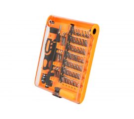 Отвертка с битами для точных работ KRANZ СR-V, 54 предмета, рожковые биты KR-12-4771 