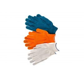 Перчатки в наборе PALISAD цвета: оранжевые, синие, белые, XL 67853 