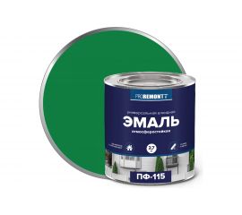 Эмаль PROREMONTT ПФ-115 ярко-зеленая, 2.7 кг Лк-00004486 