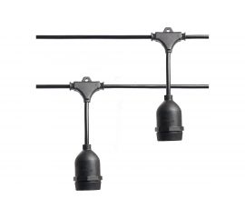 Гирлянда FERON CL50-25-1 Евро белт-лайт на подвесах, 230V, черный, IP65, 25м 41866 