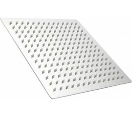 Потолочная лейка для душа OUTE квадратная, 27x27 см, глянцевый хром, кронштейн с шарниром TH98J-10 