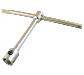 Торцевой ключ CNIC баллонный 27x30мм прямой L-300мм с воротком, цинк CrV LT003 53683 