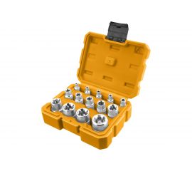 Набор торцевых головок INDUSTRIAL (14 шт; E-профиль) INGCO HKTETS0114 