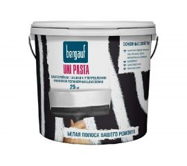 Финишная полимерная шпатлевка Bergauf Uni Pasta U (готовая к употреблению; влагостойкая; 25 кг) 63412 