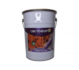 Грунтовка СВЕТОФОР ГФ-021 быстросохнущая (2 часа), серая, 5 кг ТД000002214 