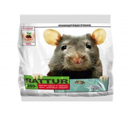 Средство от крыс и мышей RATTUR тесто, 200 г 4660214270048 