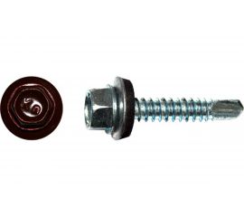 Кровельный саморез КРЕП-КОМП 4,8x19, RAL3005, красное вино, 250 шт. ск48193005кф 