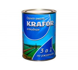 Грунт-эмаль по ржавчине Krafor серая 1.9 кг 6 26693 