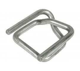 Пряжка Кордленд оцинкованная, 13x26x3 мм, для ПП/ПЭТ ленты 12 мм, 1000 шт. PR-13zn KREP-00182 