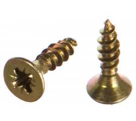 Потайной универсальный шуруп Метизный двор 3,0x12, желтый 60 шт. 4607173905796 