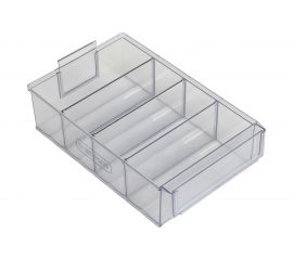 Лоток кассетницы СТАРКИТ 4.3 л, прозрачный, короткий, широкий LP30-183 