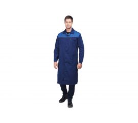 Халат ГК Спецобъединение СТАНДАРТ темно-синий/василек, р.104-108, рост 182-188 Хал 012/104/182 