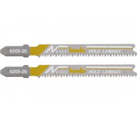 Пилки для лобзика по ламинату и дереву BiM, T101BIF S20 2 шт KWB 620520 