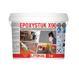 Эпоксидная затирочная смесь LITOKOL EPOXYSTUK X90 C.30 GRIGIO PERLA 5 кг 479380002 