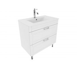 Напольная тумба с умывальником IDDIS Oxford 80 см, белая OXF80W0i95K 