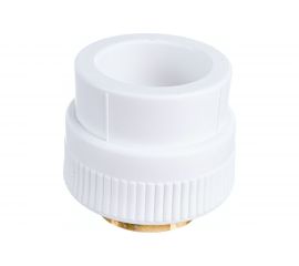 Комбинированная муфта Blue Ocean полипропиленовая, ВР - 40x1 под ключ PPRF/HTIA(W)-40х1"" 