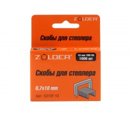 Запасные скобы ZOLDER 10 мм тип 53, 1000 шт. 5310F-010 