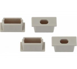 Набор заглушек для профиля CAB251 ЭРА 2206-3B 4 сквозные Б0039444 