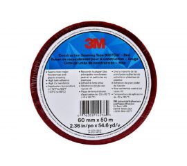 Лента односторонняя для гидроизоляции 3М 8087CW, красная, 60 мм x 50 м 7010379551 