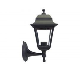 Настенный светильник-фонарь APEYRON черный, 4-х гранный, прозрачное стекло 11-11ЧЕР 