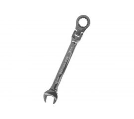 Комбинированный трещоточный шарнирный ключ 15мм на держателе ЭВРИКА ER-61015H 