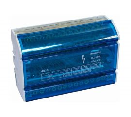 Нулевая шина DORI на Din-рейку в корпусе 4 шины по 15 отв. 45045 