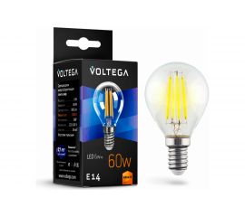 Светодиодная лампа VOLTEGA Шар Е14 2800К 6W 7021 