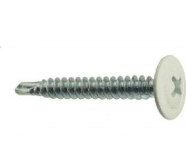 Саморезы с пресс-шайбой Госкреп со сверл. 4,2х16мм белые RAL9003 35 шт., подвес 1-0017420 