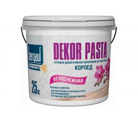 Готовая декоративная акриловая штукатурка Bergauf Dekor Pasta (короед; 2 мм; 25 кг) 52541 