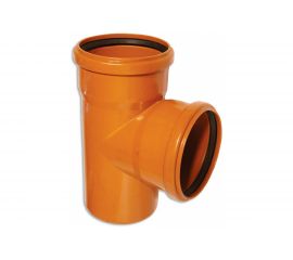 Канализационный тройник АТЛАС ПЛАСТ 90 градусов DN 110 нар. SPNCT90110110 