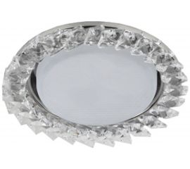 Светильник под лампу Gx53 ЭРА DK86 CH/WH 220V,13W, хром/прозрачный Б0020576 