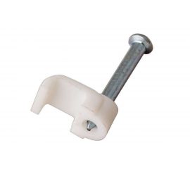 Плоский крепеж кабеля REXANT 12x6 мм, белый 50 шт 07-4212 