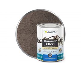 Эмаль с молотковым эффектом Лакра коричневая, 0.8 кг Лк-00004939 