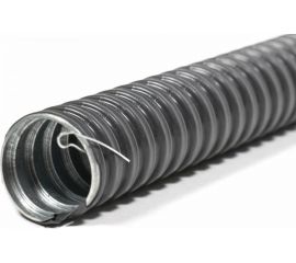 Металлорукав в ПВХ изоляции ЗЭТАРУС МРПИ НГ, 12, 50 м/уп, черный, с протяжкой zeta44401 